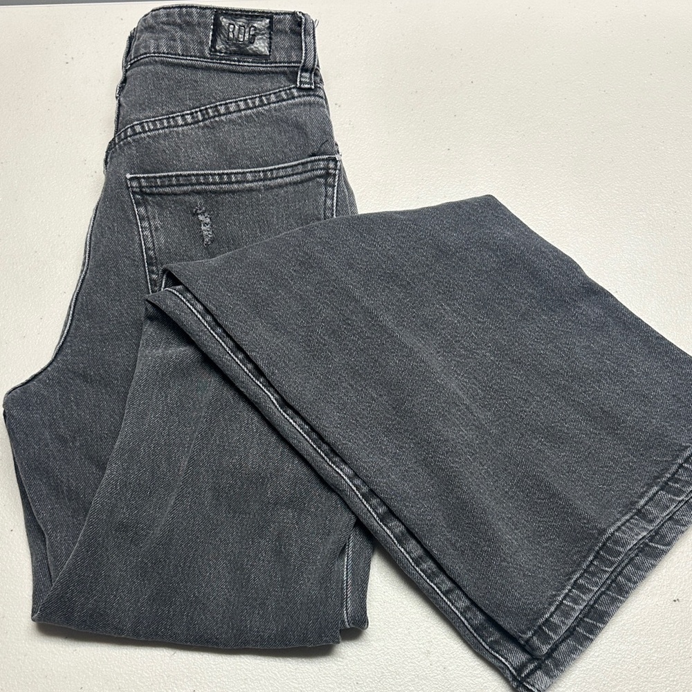 BDG High Rise Flare Black Denim Jeans